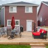pressure treated ground level deck in Cochrane